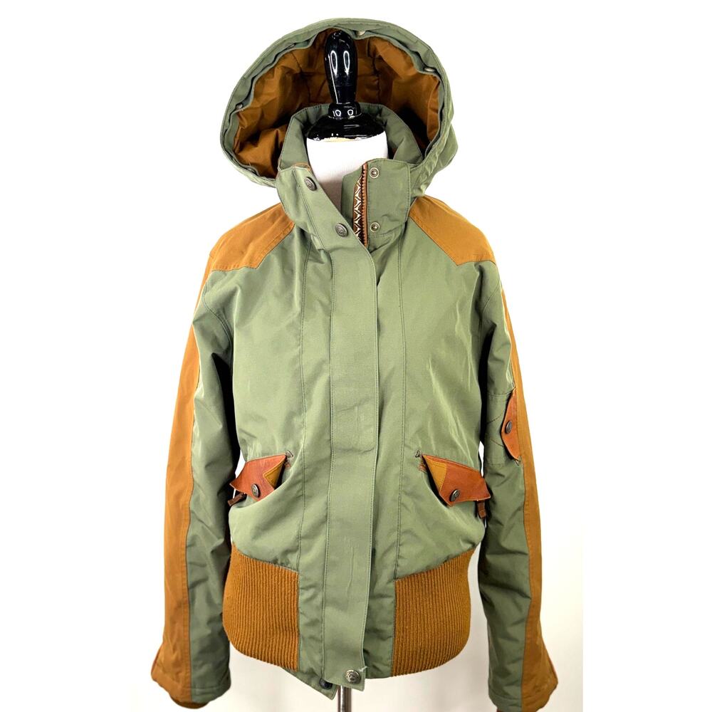 Powderhorn Women's Western Green & Brown Ski Jacket Size Medium